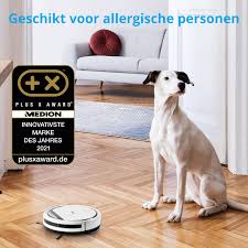 MEDION E32 SW Robotstofzuiger met Dweilfunctie - 2in1 voor Vloeren en Tegels
