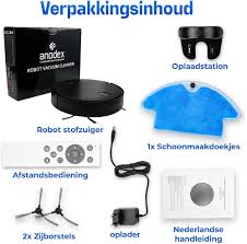 Anodex Robotstofzuiger met Dweilfunctie en Laadstation