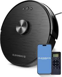CleanDays XR500 LiDAR Robotstofzuiger met Y-vorm Dweilfunctie