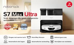Roborock S7 Max Ultra Robotstofzuiger met Mopfunctie
