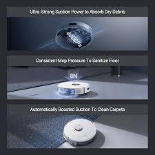 EZVIZ Robotstofzuiger met 4000Pa Zuigkracht en LDS LiDAR-Navigatie